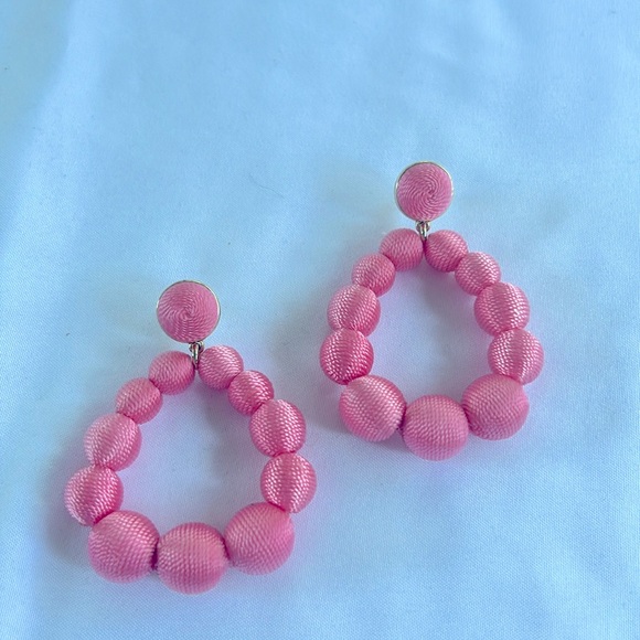 J. Crew Jewelry - J. Crew Round Thread Wrapped Drop Statement Earrings